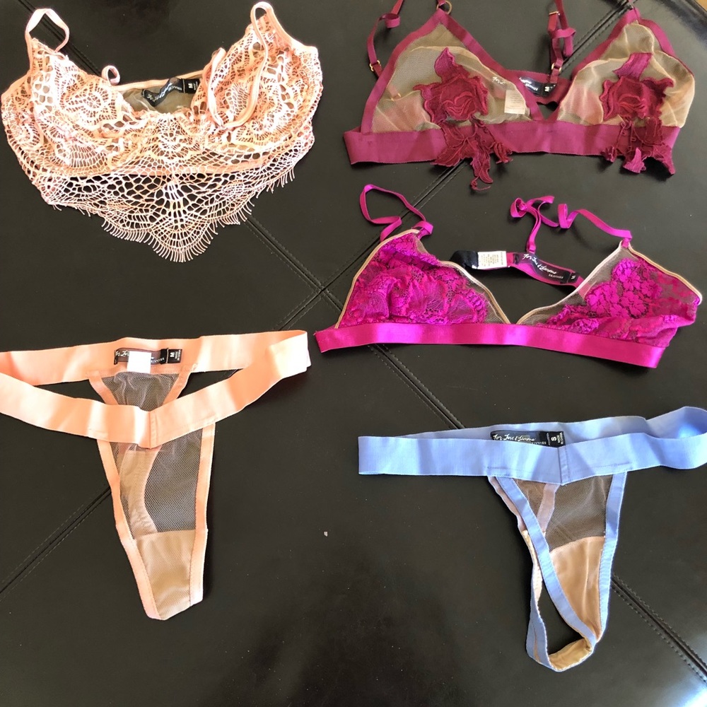 For Love & Lemons Skivvies Set Bundle Top & Bottom